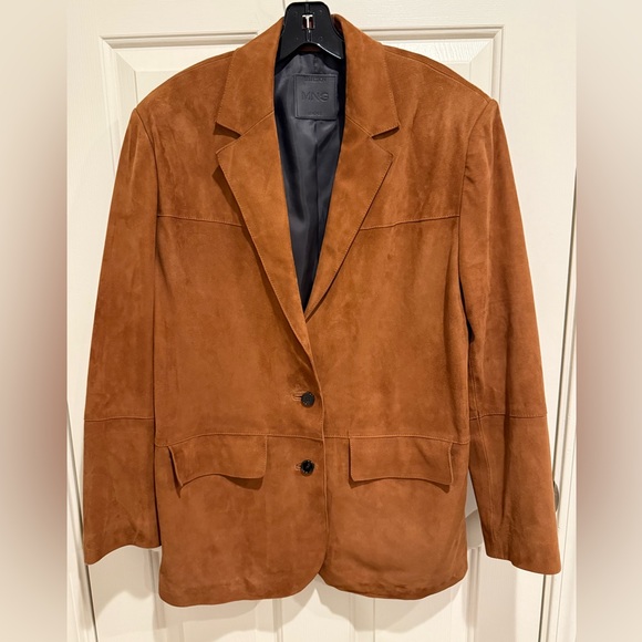 Mango Tan Suede Sport Coat - Picture 1 of 6